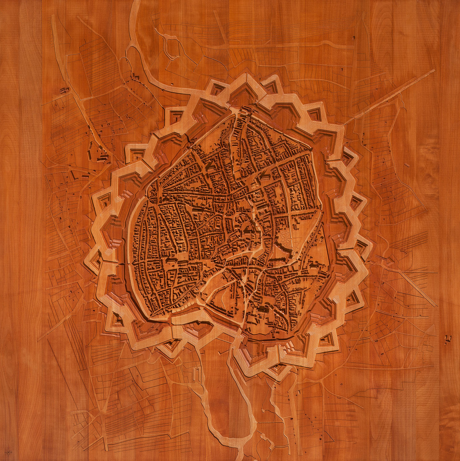 Innenstadt Braunschweig um 1765, Modell 1:3.000