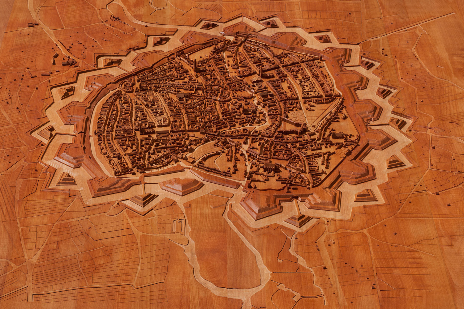 Innenstadt Braunschweig um 1765, Modell 1:3.000